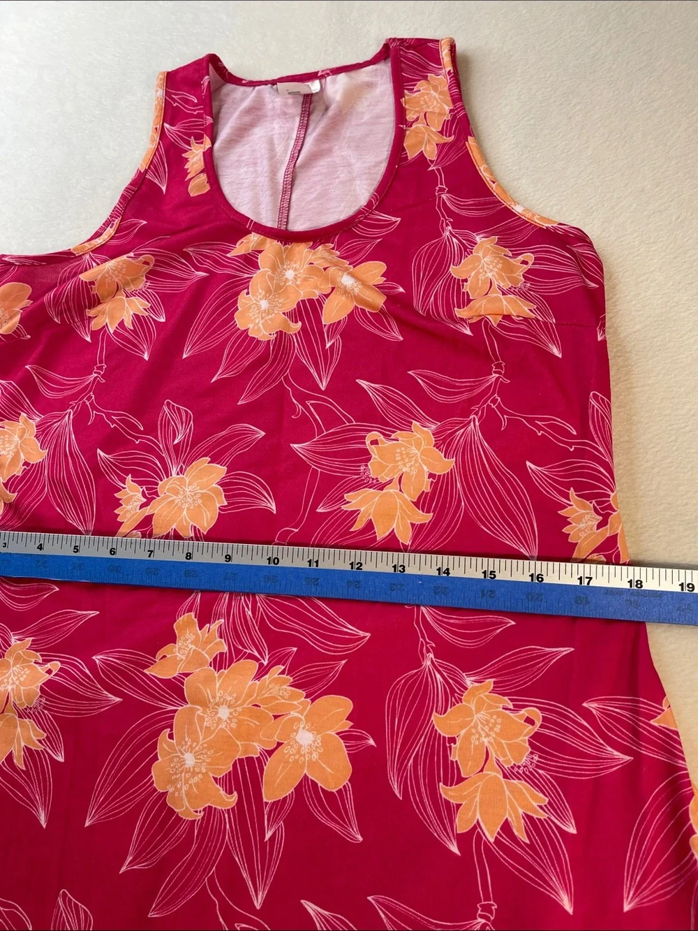 west loop Pink and White Tie-Dye Scoop Neck Top WOMENS SIZE M